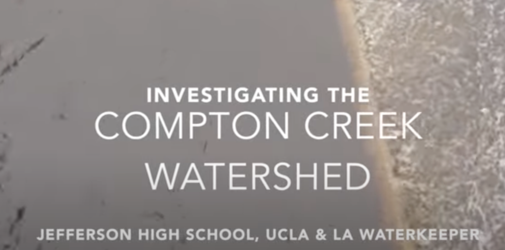 Slide for the 'Investigating Compton Creek Watershed' project.